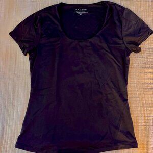 Silky Black Baby Sleeve Tee